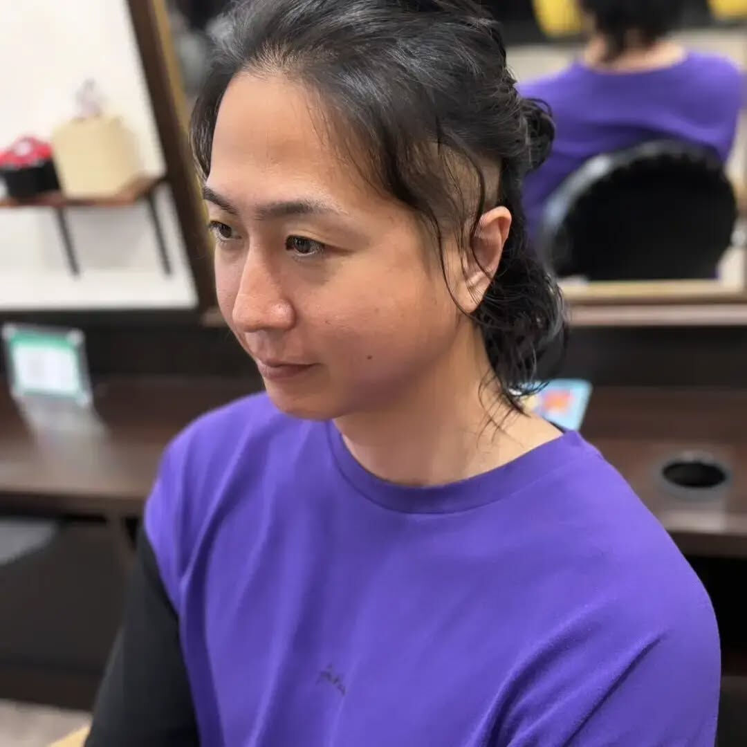 大人の色気漂うメンズロングパーマ✨️
