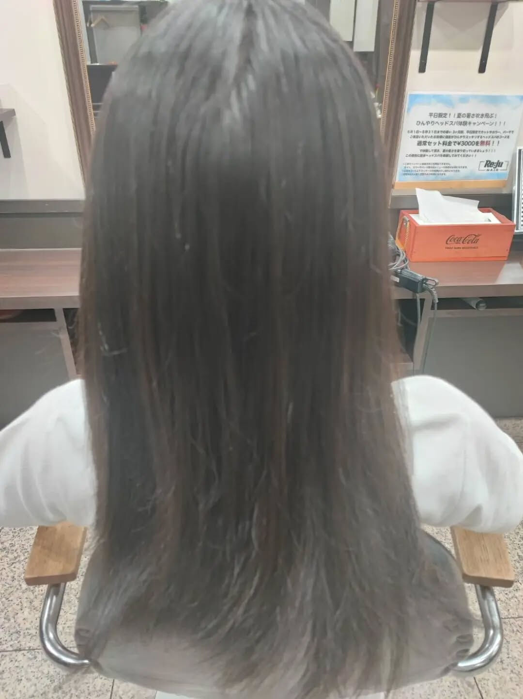 うねりとパヤ毛がお悩みで矯正を施術しました
